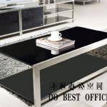 Practical double-layer hot sell tempered glass coffee table 774 774