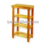 Premium Indoor 1.7FT Bamboo Book Shelf 4 Tires Painted Eco Friendly XYBS-001B