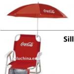 printed beach chair folding chair with umbrella and coolbag OL-0925P