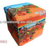 printed storage stool &amp; ottoman ST-024