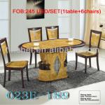 promotion unit design mdf dining table set 023E-189