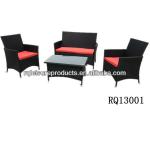 Promotional Rattan Sofa Sets Steel Frame PE Rattan RQ13001