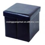 pu faux leather folding storage ottoman XGF-1154