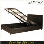 PU PVC Leather Lift Up Storage Bed SS8100