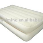 pure white inflatable flocked air bed MM-F1008