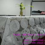 PVC transparent membrane radium silk screen flower waterproof tablecloth KQD-T-019