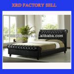 queen leather bed /leather bed frame/soft PU bed manufacturer XRD-P1010