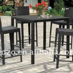 Rattan Bar Stools Restaurant Outdoor Furniture bar table and chair BZ-B007