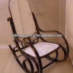 RATTAN BENT WOOD ROCKING CHAIR 100429-F-1105