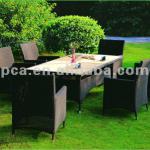 RATTAN DINNING SET P018B019SET