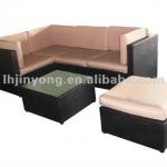 rattan furniture--1set=1 teapoy+1 ottoman+3 sofas with handrail+1 sofa without handrail KKRF-003