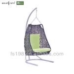 Rattan furniture egg swing chair with cushion GF1308053-1