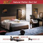 Rattan King size bed rooms HC311-16