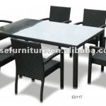 Rattan Leisure Dining Table And Chair Set E091C E011T E091C E011T