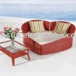 rattan love double bed ESR-21005