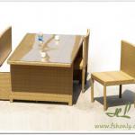 rattan office sofa set HLWDS030