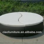 rattan outdoor furniture garden decoration wicker round bed CF811