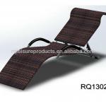 Rattan Sunbed PE Rattan Steel Frame KD Design RQ13025