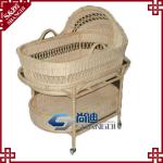 rattan weave baby bassinet antique baby moses basket SDE-24 baby moses basket