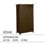 RD Range Dark Solid Oak Hanging Robes/Oak Wood Wardrobes RDHR