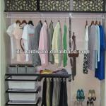 Reach in Closet Organizer Kit Wardrobe Interior Furniture ITI-2400W