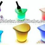 rechargeable led lighting plastic ice bucket for bar and club HTX-YY-03018