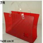 red acrylic magazine holder news paper holder H227R