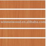 red cherry melamine mdf slatwall panel with aluminum insert SLH 064