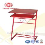 Red color metal computer desk DR-N-2058