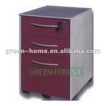 red panel 3 drawers cabinet GF-F231