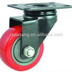 red pu small caster and wheel MC-A-75- QAR