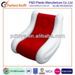 Red Single Flocked PVC Inflatable Chair PD SF01