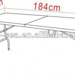 regular camping foldable table/blowing mold HDPE outdoor leisure table HY-Z183