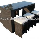 resin wicker furniture bar chair table rattan furniture KD-10194