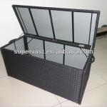 Resin wicker storage chest with Pumped Surport Bars OA1729-Q1003