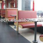 Restaurant booth sofa with table furniture HXS-P-6T