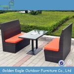 restaurant furniture, PE rattan with aluminum frame for hotel use FP0152