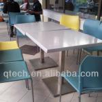 Restaurant table plastic chairs for pizza shop HGX-C-3-2