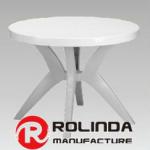 Restautant White Round Plastic Table PT_021