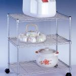 Rice cooker storage metal racks Modern wire rolling serving kitchen utility cart DU-5611