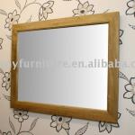 Rizhao Harmony solid oak rustic mirror HY-M-013