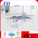 room furniture high glossy glass dining table for adult glass table 01