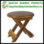 Round Bamboo Folding Stool ql024