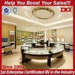 Round Glass Counter Top Jewelry Kiosk Furniture DG-0090 jewelry kiosk furniture