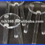 Round shape acrylic stool with three legs TCH-C097A