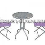 Round Table and Textile Folding Chair VG6001  Round Table and Textile Folding Chair