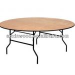 Round Table PVC edge with Plywood top for sale / outdoor AX-ROUND-60&quot;-LU-PVC