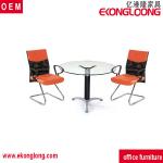 round tempered glass office conference table YGL-b013