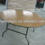 round wedding wood folding table HT01