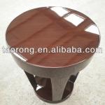 Round wood side table/dark cherry color table for hotel room ST-178 ST-111